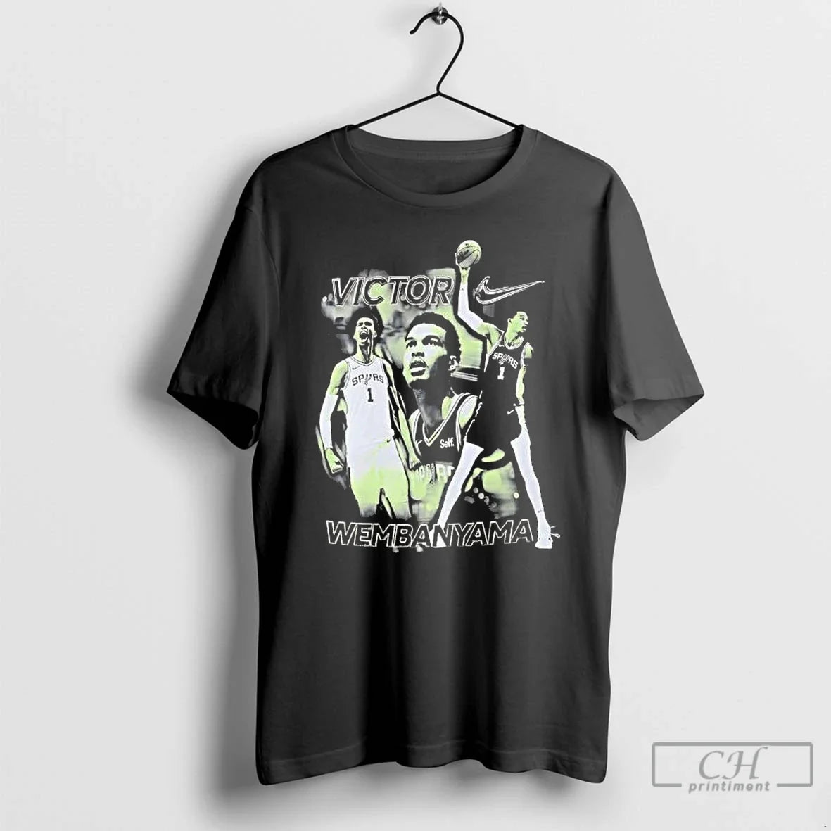 Victor Wembanyama Star Player San Antonio Spurs - Adult & Kids T-Shirts, Sweatshirts & Hoodies apparel design preview 1