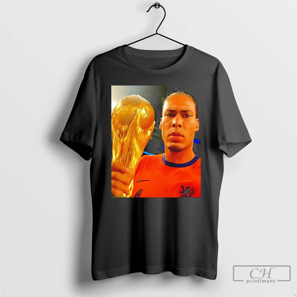 Virgil Van Liverpool Trophy - Adult & Kids T-Shirts, Sweatshirts & Hoodies apparel design preview 1