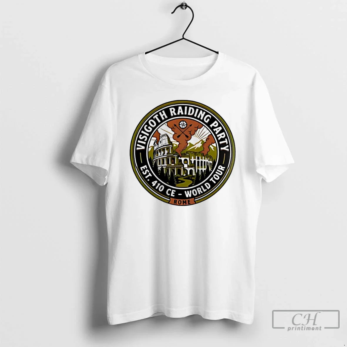 Visigoth Raiding Party Sack Rome Est 410 Ce World - Adult & Kids T-Shirts, Sweatshirts & Hoodies apparel design preview 1