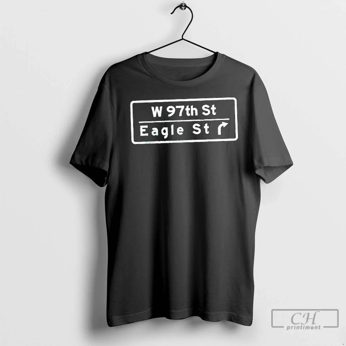 Premium W 97th St Eagle - Adult & Kids T-Shirts, Sweatshirts & Hoodies apparel design preview 1