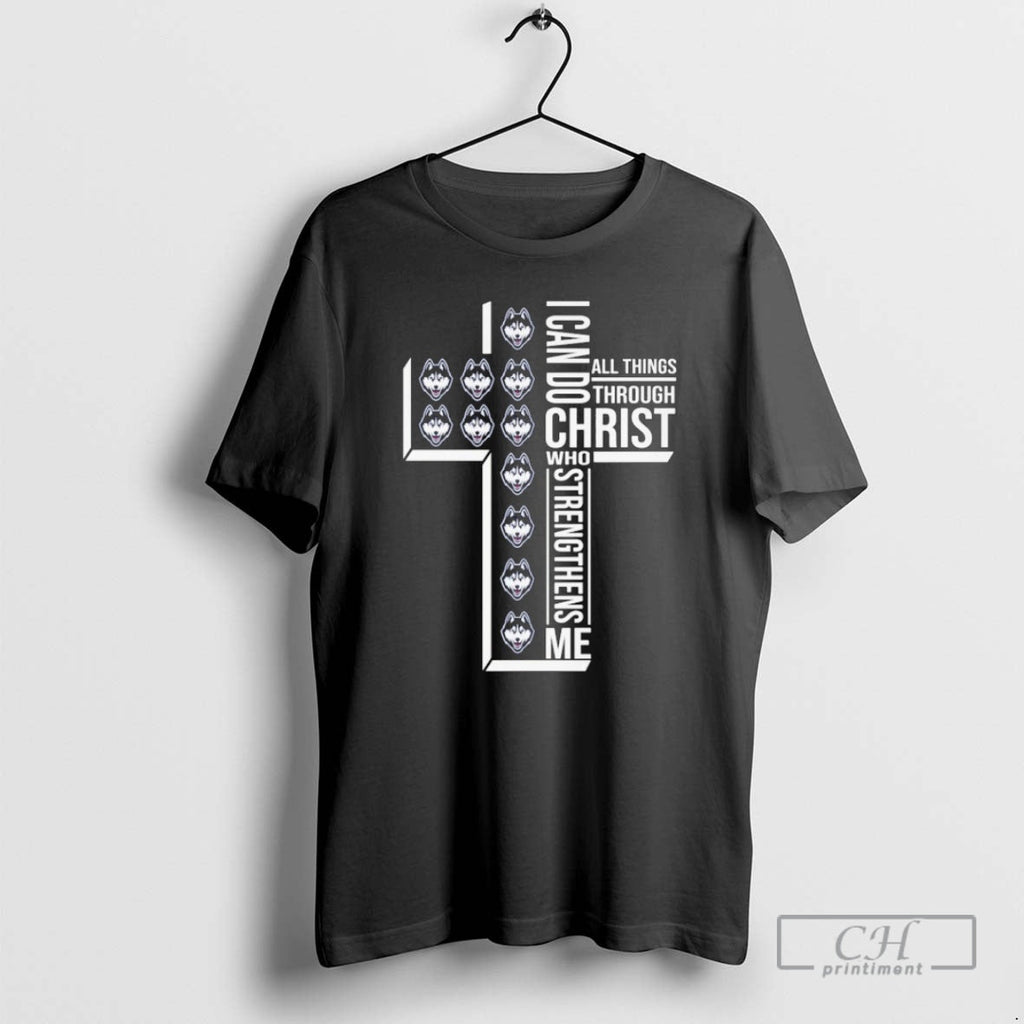 Washington Huskies I Can Do All Things Through Christ - Adult & Kids T-Shirts, Sweatshirts & Hoodies apparel design preview 1