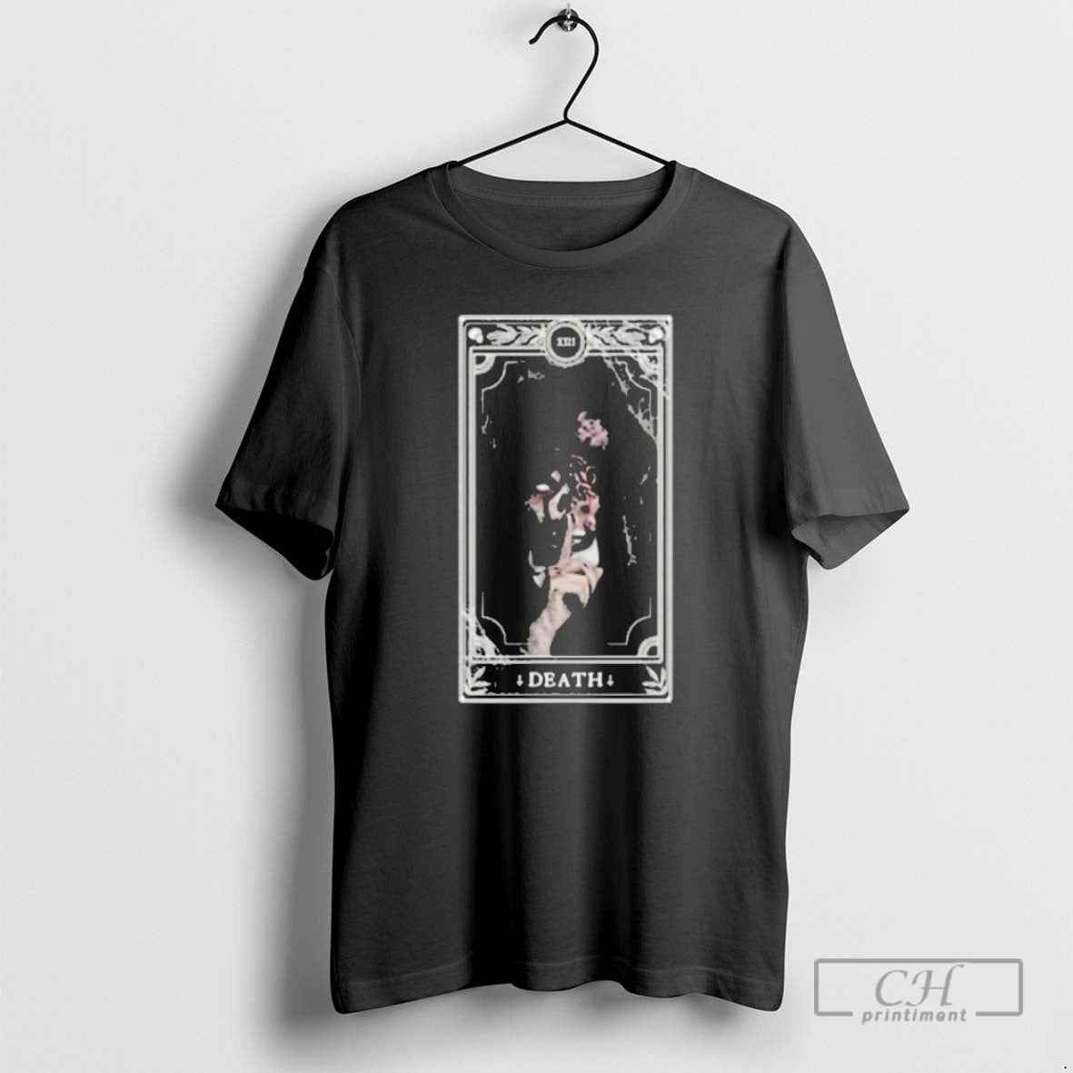 Wednesday Addams Death Tarot Card Xiii Gothic - Adult & Kids T-Shirts, Sweatshirts & Hoodies apparel design preview 1