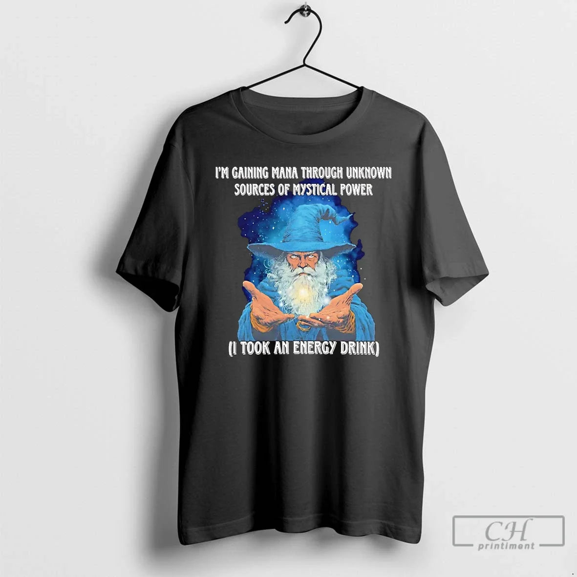 Wizard Im Gaining Mana Through Unknown Sources - Adult & Kids T-Shirts, Sweatshirts & Hoodies apparel design preview 1