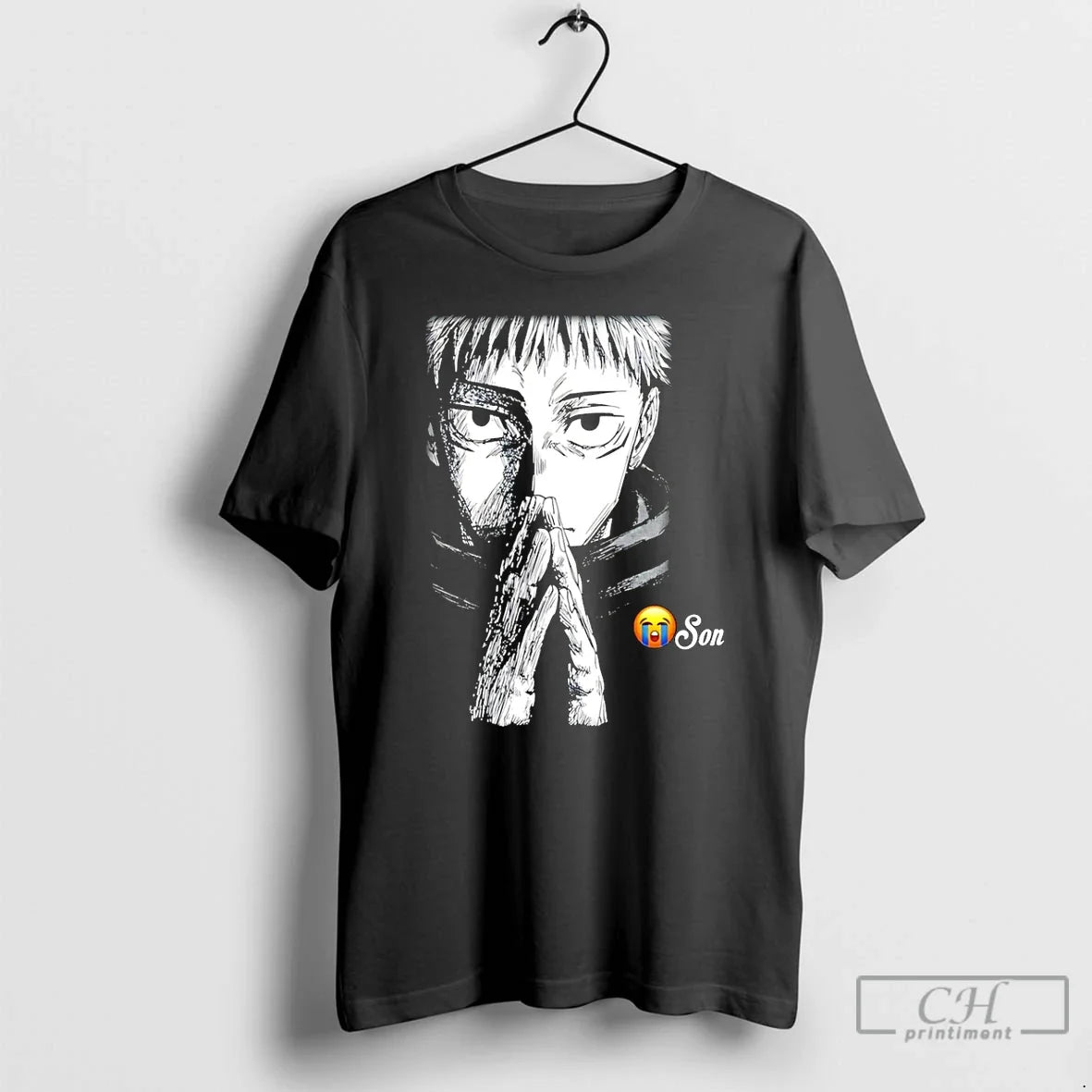 Yuji Cryin Itadori Anime - Adult & Kids T-Shirts, Sweatshirts & Hoodies apparel design preview 1