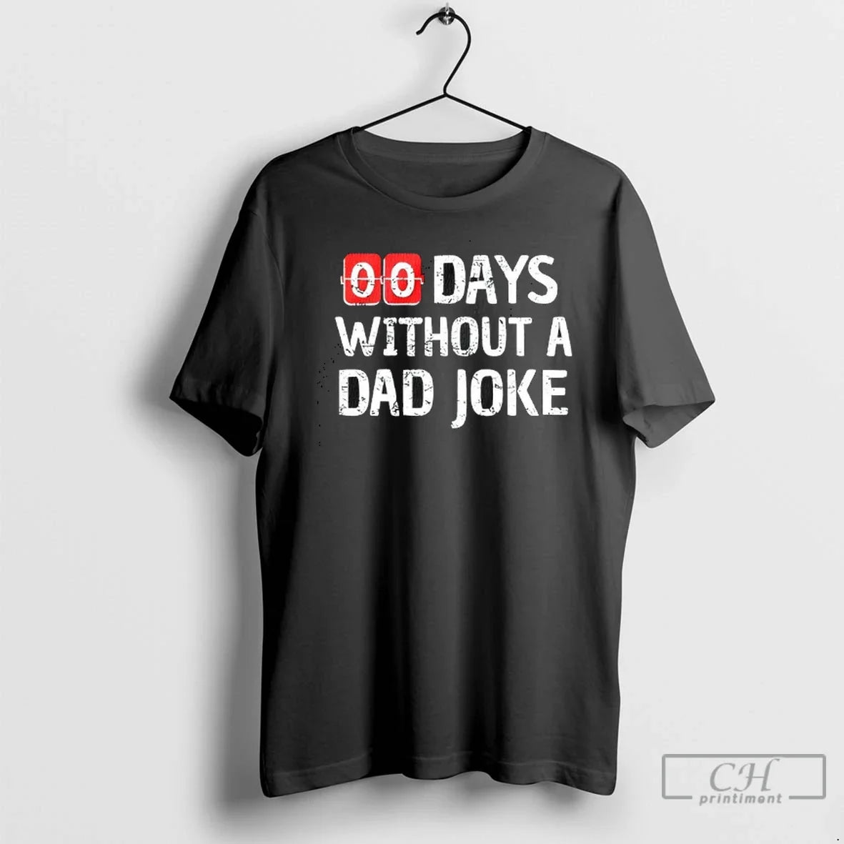 Premium Zero Days Without A Dad Joke - Adult & Kids T-Shirts, Sweatshirts & Hoodies apparel design preview 1