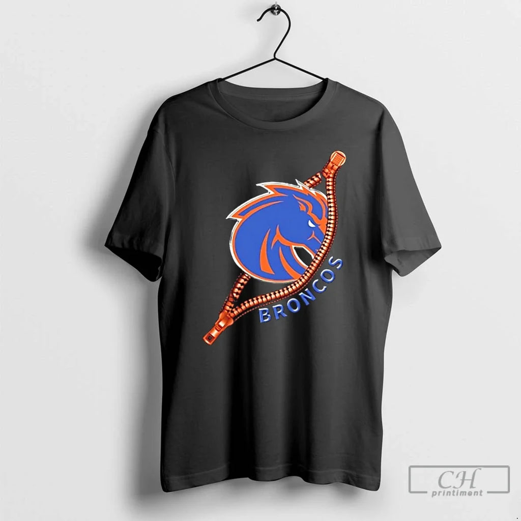 Zipper X Boise State Broncos Football Logo - Adult & Kids T-Shirts, Sweatshirts & Hoodies apparel design preview 1