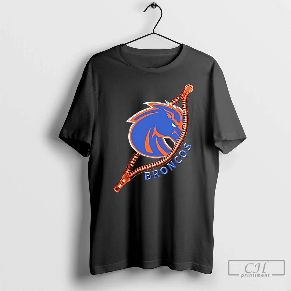 Zipper X Boise State Broncos Football Logo - Adult & Kids T-Shirts, Sweatshirts & Hoodies apparel design preview 1
