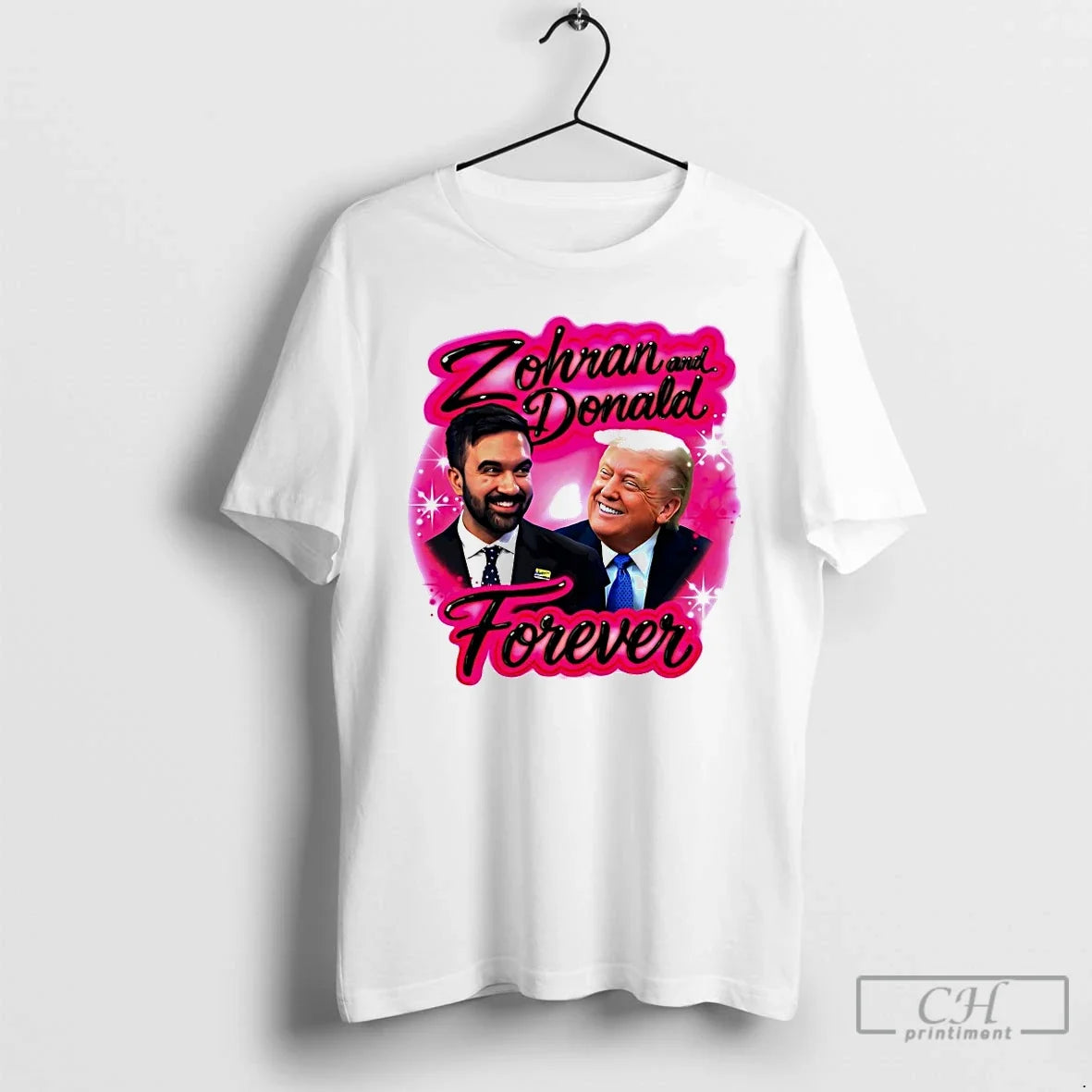 Zohran Mamdani Va Donald Trump Forever - Adult & Kids T-Shirts, Sweatshirts & Hoodies apparel design preview 1