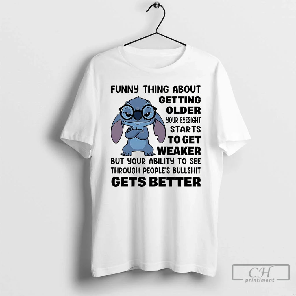 Funny Thing About Getting Older Your Eyesight Starts - Adult & Kids T-Shirts, Sweatshirts & Hoodies apparel design preview 1