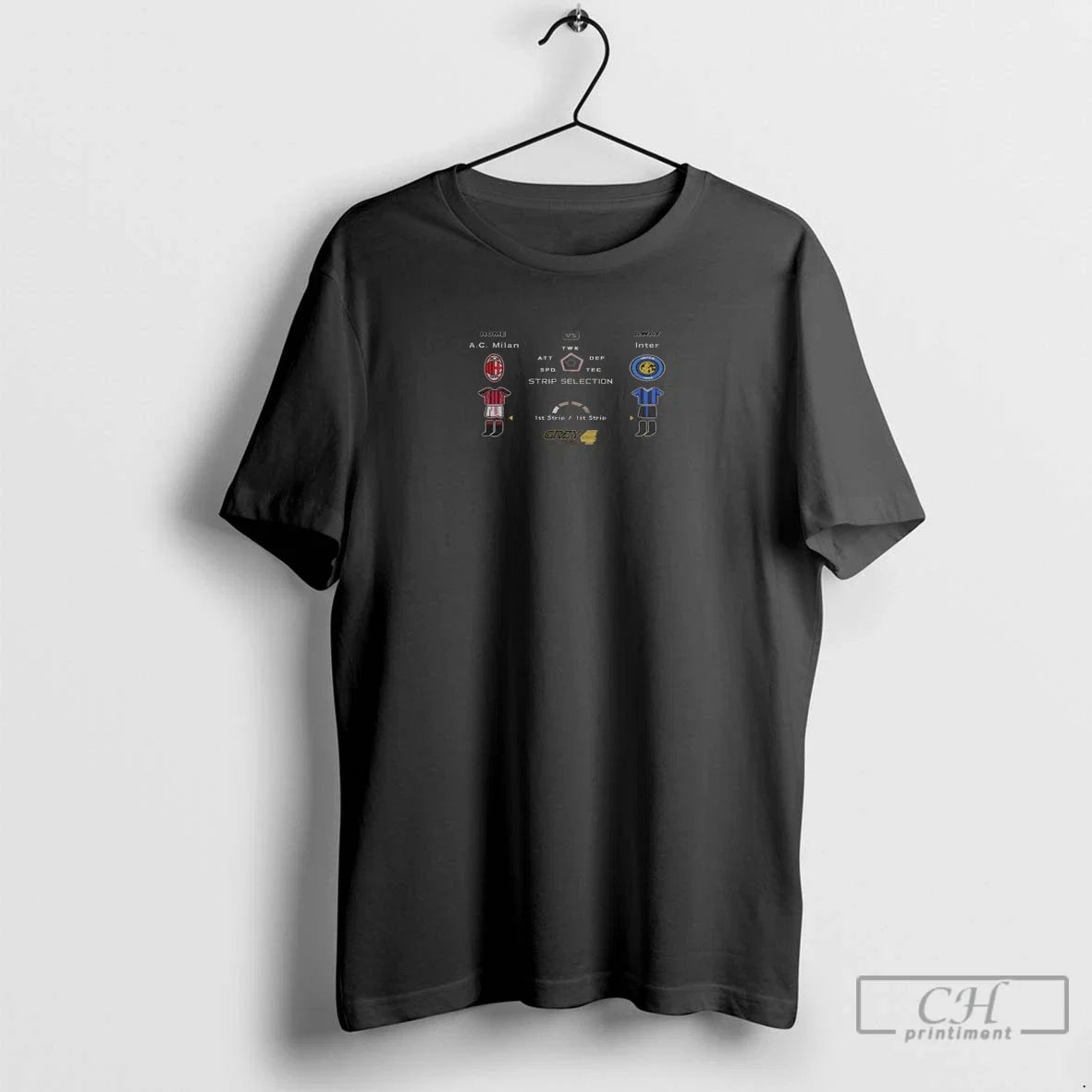 Premium Milan Derby Pes Classics 9 - Adult & Kids T-Shirts, Sweatshirts & Hoodies apparel design preview 1