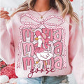 Preppy Mama Goose Girly Floral PngGoose Lover - Adult & Kids T-Shirts, Sweatshirts & Hoodies apparel design preview 1