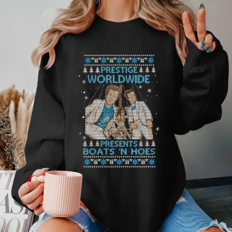 Prestige Worldwide Presents Boats'N Hoes Ugly Step - Adult & Kids T-Shirts, Sweatshirts & Hoodies apparel design preview 1