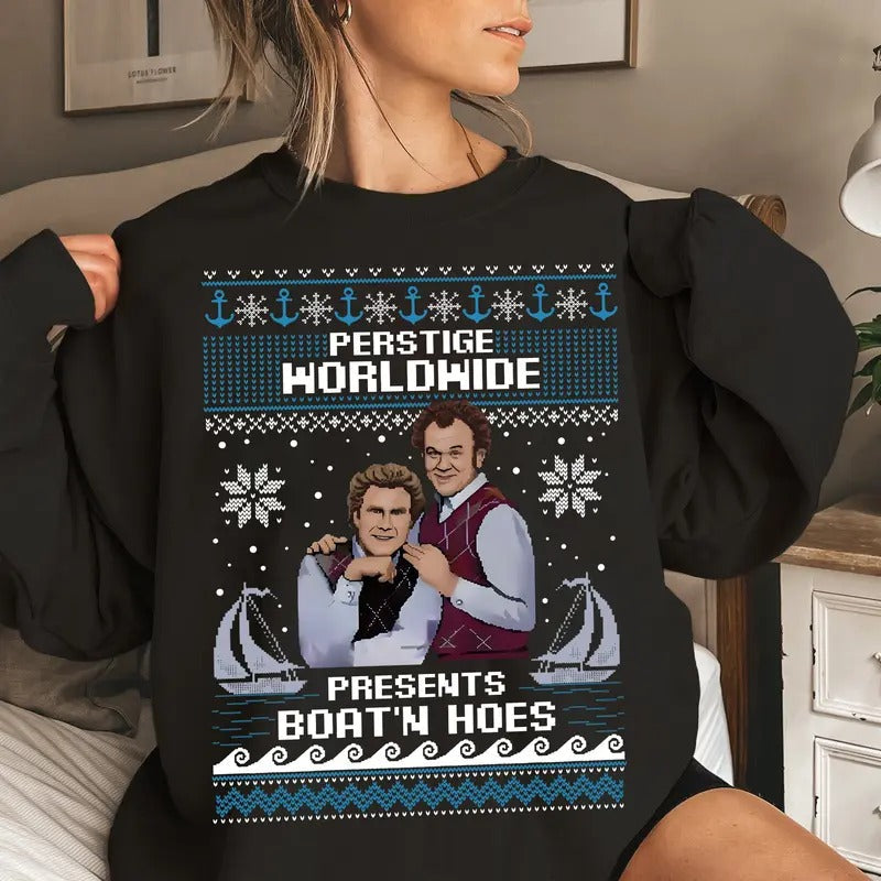 Prestige Worldwide Presents Boats'N Hoes Ugly Funny - Adult & Kids T-Shirts, Sweatshirts & Hoodies apparel design preview 1