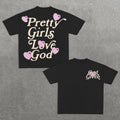 Pretty Love God Print Cotton - Adult & Kids T-Shirts, Sweatshirts & Hoodies apparel design preview 1