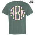 Pretty Pickles Monogram Comfort Colors 'NLB' - Adult & Kids T-Shirts, Sweatshirts & Hoodies apparel design preview 1