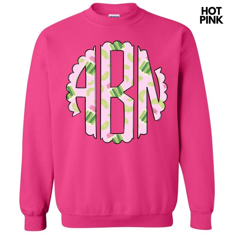 Pretty Pickles Monogram 'NLB' - Adult & Kids T-Shirts, Sweatshirts & Hoodies apparel design preview 1