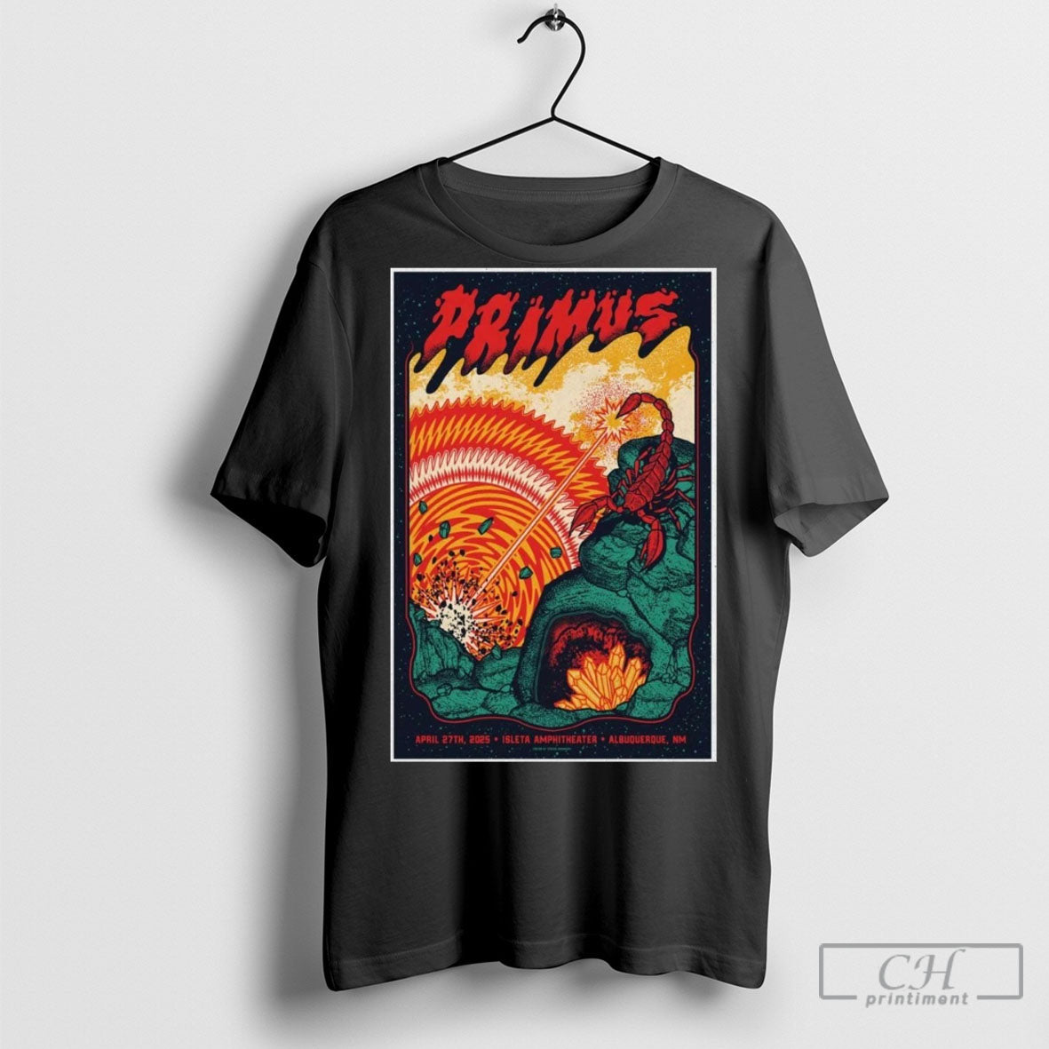Primus At Isleta Amphitheater In Albuquerque Nm On - Adult & Kids T-Shirts, Sweatshirts & Hoodies apparel design preview 1