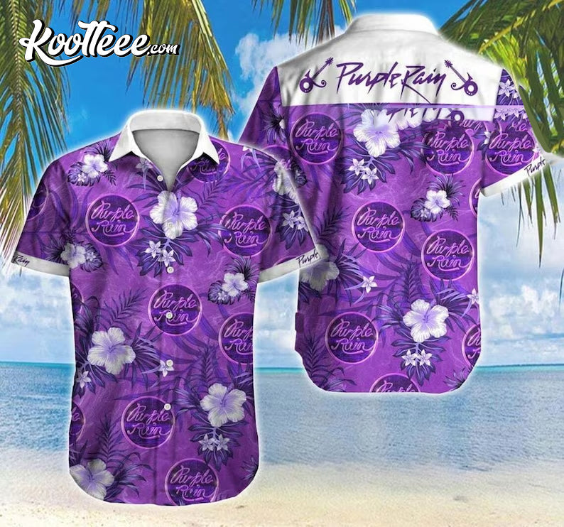 Prince Concert Purple Rain Hawaiian - Adult & Kids T-Shirts, Sweatshirts & Hoodies apparel design preview 1