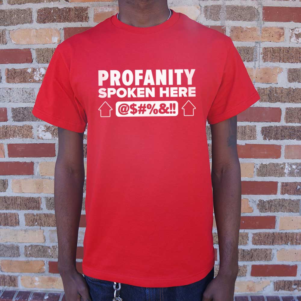 Profanity Spoken Here - Adult & Kids T-Shirts, Sweatshirts & Hoodies apparel design preview 1