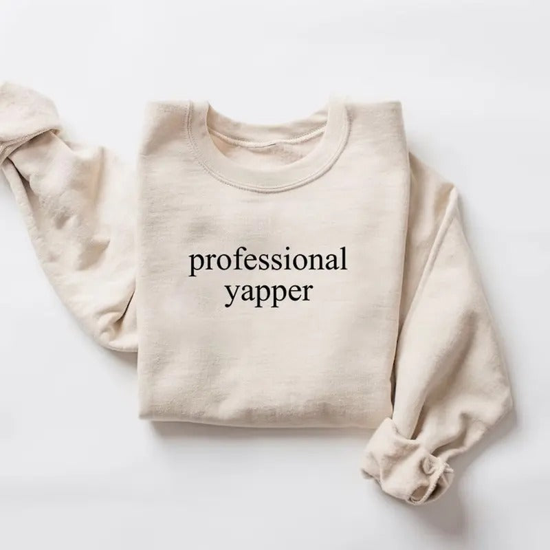 Professional Yapper Funny Y2K Weirdcore Meme Sarcasm - Adult & Kids T-Shirts, Sweatshirts & Hoodies apparel design preview 1