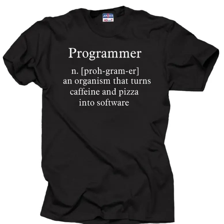 Programmer Programming Organism That Turns Caffeine - Adult & Kids T-Shirts, Sweatshirts & Hoodies apparel design preview 1