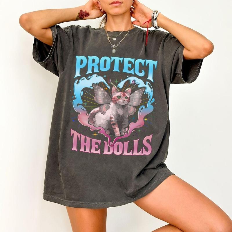 Protect Dolls Feminist Gender Equality Subtle Leftist - Adult & Kids T-Shirts, Sweatshirts & Hoodies apparel design preview 1