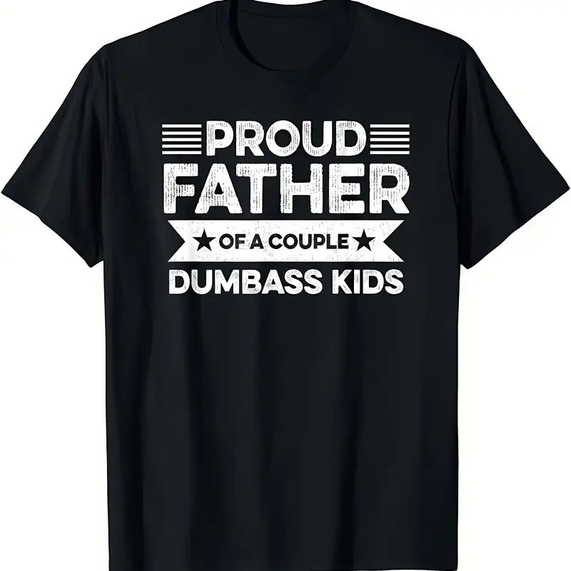 Proud Father Couple Dumbass Funny Vintage Father'S - Adult & Kids T-Shirts, Sweatshirts & Hoodies apparel design preview 1