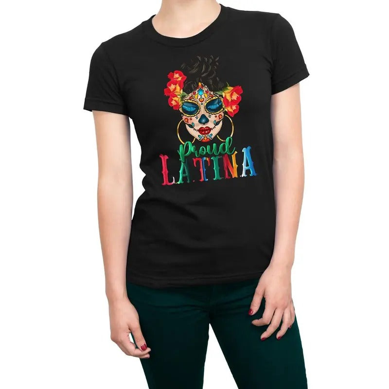 Proud Latina Summer Casual Comfortable Cotton Top - Adult & Kids T-Shirts, Sweatshirts & Hoodies apparel design preview 1
