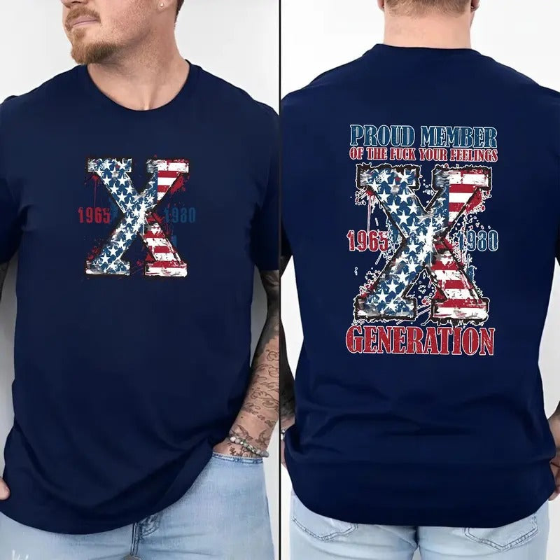 Proud Member Fck Your Feelings Generation American - Adult & Kids T-Shirts, Sweatshirts & Hoodies apparel design preview 1
