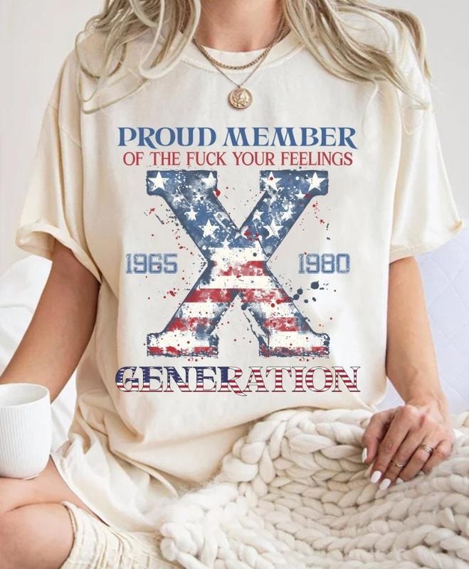 Proud Member Fck Your Feelings Generation American - Adult & Kids T-Shirts, Sweatshirts & Hoodies apparel design preview 1