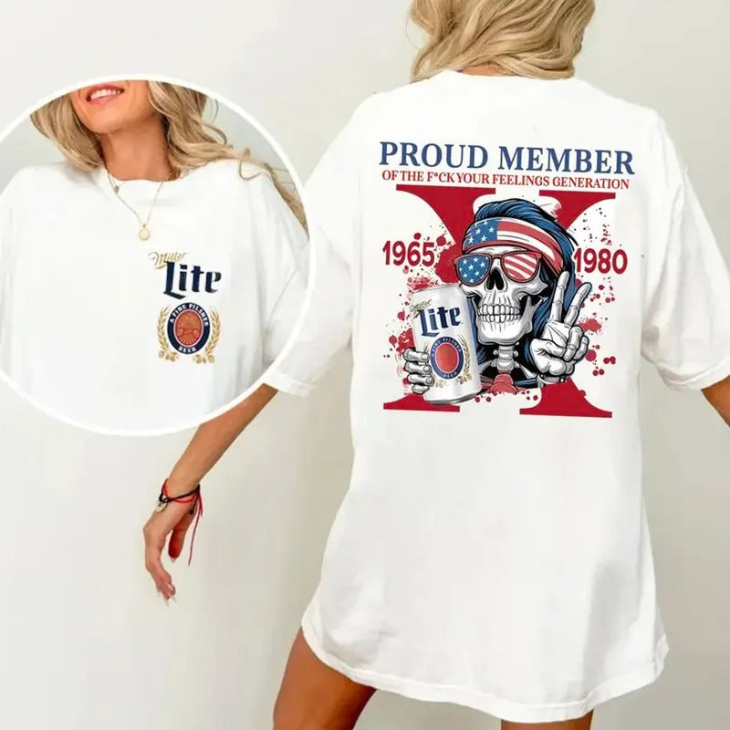 Proud Member Fck Your Feelings Generation X Raised - Adult & Kids T-Shirts, Sweatshirts & Hoodies apparel design preview 1