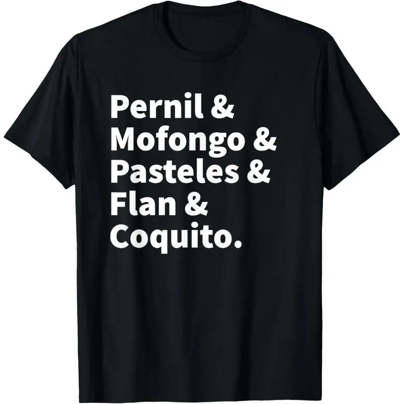Puerto Rico Food Rican Boricua Pride Classic Cotton - Adult & Kids T-Shirts, Sweatshirts & Hoodies apparel design preview 1