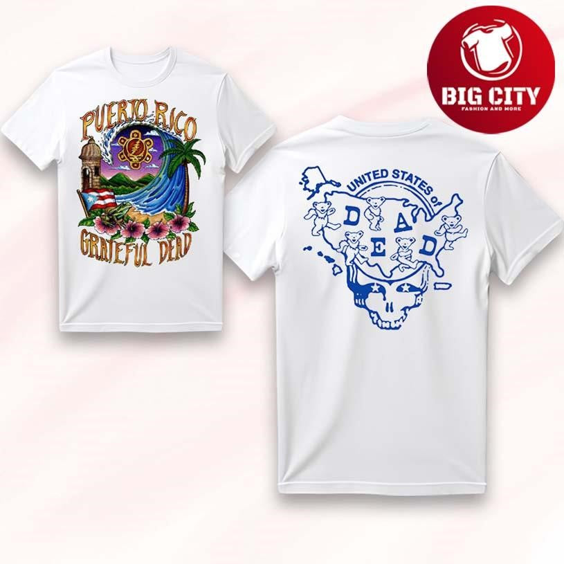 Puerto Rico United States of Dead Two Sided - Adult & Kids T-Shirts, Sweatshirts & Hoodies apparel design preview 1