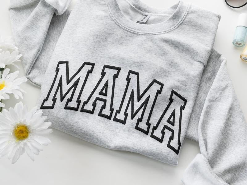 Puff Varsity Letters Mama Cool Mom First Life New - Adult & Kids T-Shirts, Sweatshirts & Hoodies apparel design preview 1