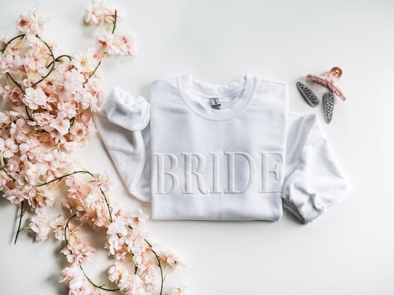 Puff White Embossed Engagement Future Mrs New Bridal - Adult & Kids T-Shirts, Sweatshirts & Hoodies apparel design preview 1