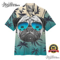 Pug Summer Vibe Dog Lover Hawaiian - Adult & Kids T-Shirts, Sweatshirts & Hoodies apparel design preview 1