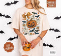 Pumpkin Floral Collage Comfort Colors Halloween - Adult & Kids T-Shirts, Sweatshirts & Hoodies apparel design preview 1
