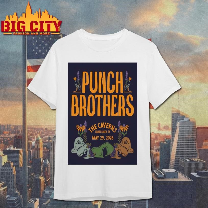 Punch Brothers May 29 2026 The Caverns Pelham TN - Adult & Kids T-Shirts, Sweatshirts & Hoodies apparel design preview 1