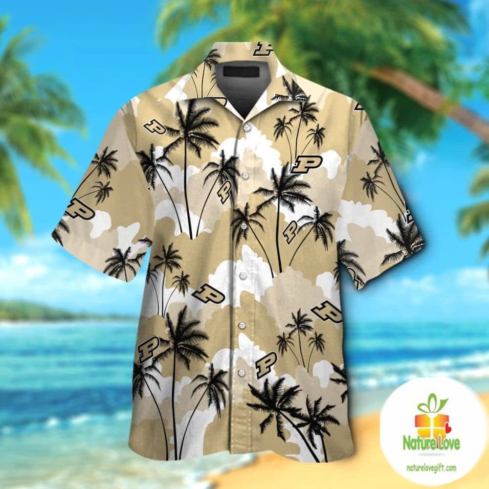 Purdue Boilermakers Hawaiian Short Sleeve Aloha - Adult & Kids T-Shirts, Sweatshirts & Hoodies apparel design preview 1