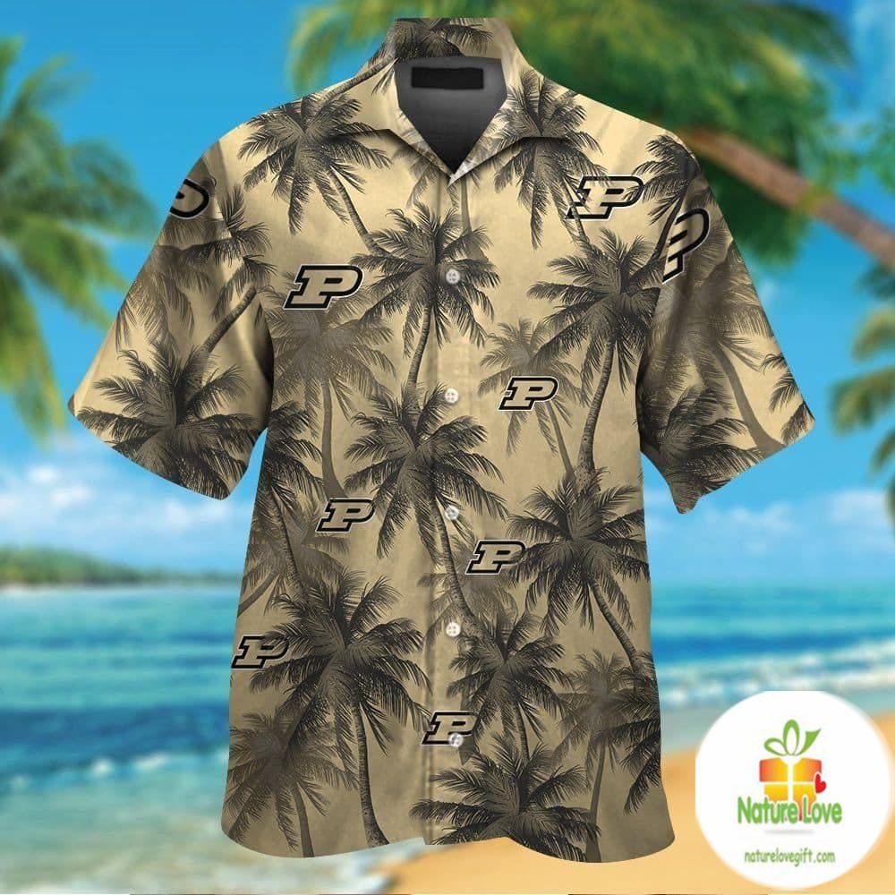 Purdue Boilermakers Hawaiian Tropical Short Sleeve - Adult & Kids T-Shirts, Sweatshirts & Hoodies apparel design preview 1
