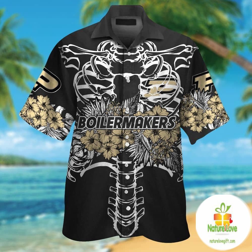 Purdue Boilermakers Tropical Hawaiian Aloha - Adult & Kids T-Shirts, Sweatshirts & Hoodies apparel design preview 1