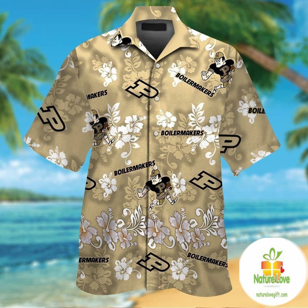 Purdue Boilermakers Hawaiian Aloha Tropical - Adult & Kids T-Shirts, Sweatshirts & Hoodies apparel design preview 1
