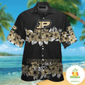 Purdue Boilermakers Hawaiian Tropical Short Sleeve - Adult & Kids T-Shirts, Sweatshirts & Hoodies apparel design preview 1