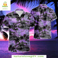 MLB Hawaiian Purple Sunset Palms Colorado Rockies - Adult & Kids T-Shirts, Sweatshirts & Hoodies apparel design preview 1