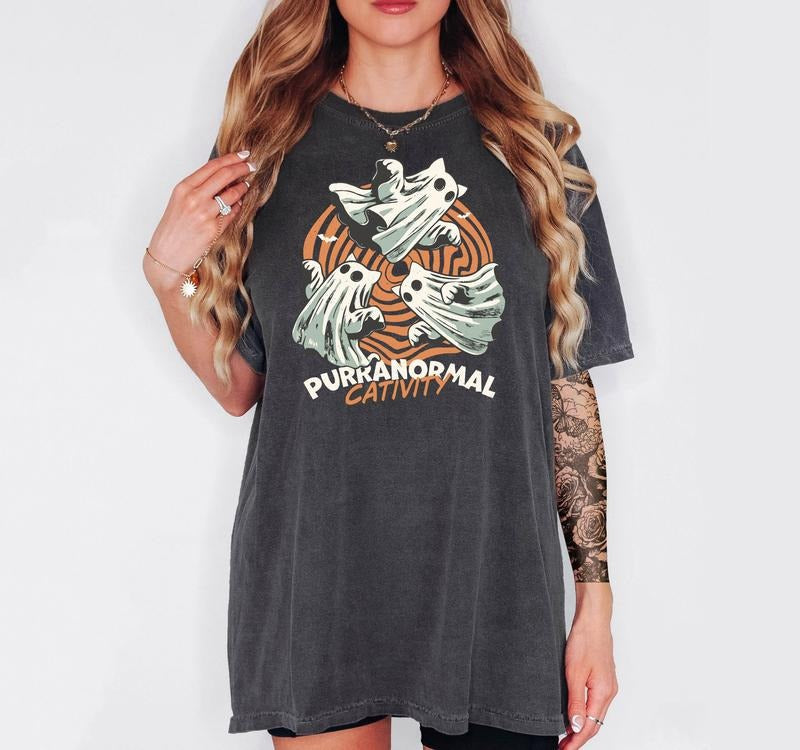 Purranormal Cativity Funny Comfortable - Adult & Kids T-Shirts, Sweatshirts & Hoodies apparel design preview 1