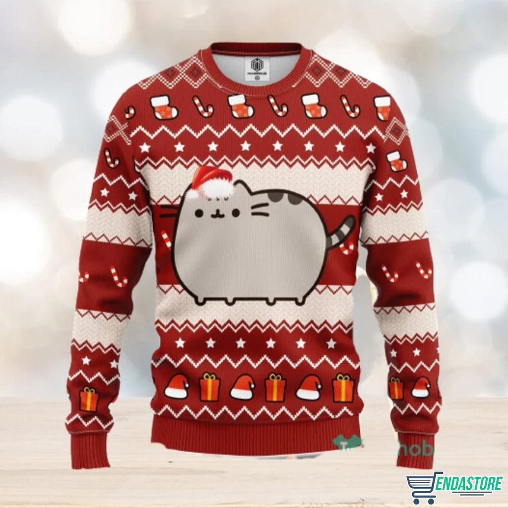 Pusheen Cat 3D Christmas Sweater - Holiday Gift product image