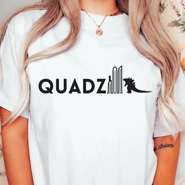 Quadzilla Funny Workout Top Cute Leg Day - Adult & Kids T-Shirts, Sweatshirts & Hoodies apparel design preview 1