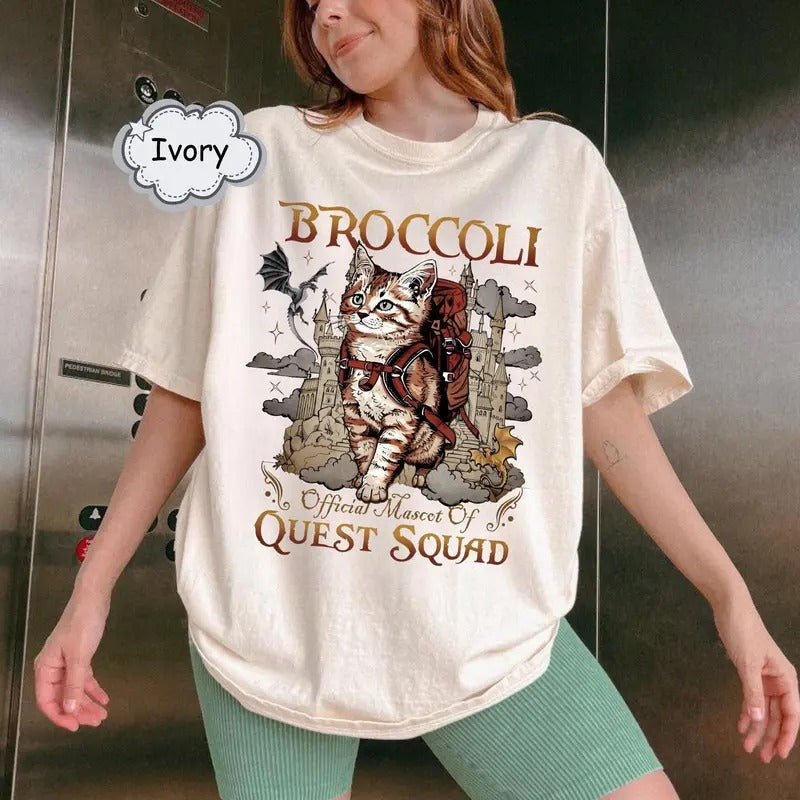 Quest Squad Broccoli Official Mascot Onyx Storm - Adult & Kids T-Shirts, Sweatshirts & Hoodies apparel design preview 1
