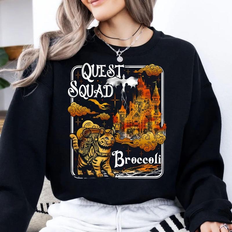 Quest Squad Broccoli Onyx Storm Fourth Wing Xaden - Adult & Kids T-Shirts, Sweatshirts & Hoodies apparel design preview 1
