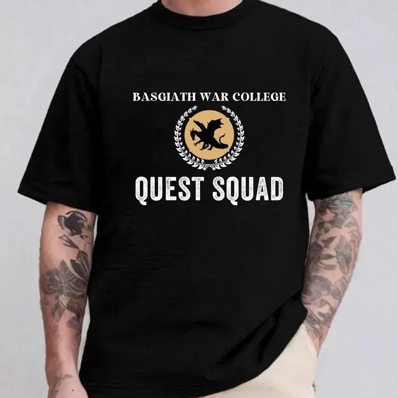 Quest Squad Iron Basgiath War College Fourth Wing - Adult & Kids T-Shirts, Sweatshirts & Hoodies apparel design preview 1